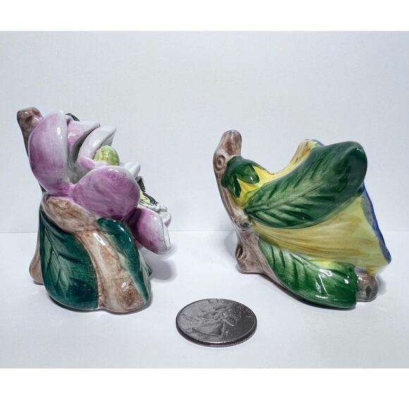 Portmeirion Botanic Garden Butterflies Salt & Pepper Shakers - Vintage Porcelain - Picture 6 of 9